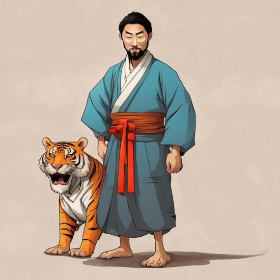 О том, как поспорили тигр и прохожий Корейская сказка