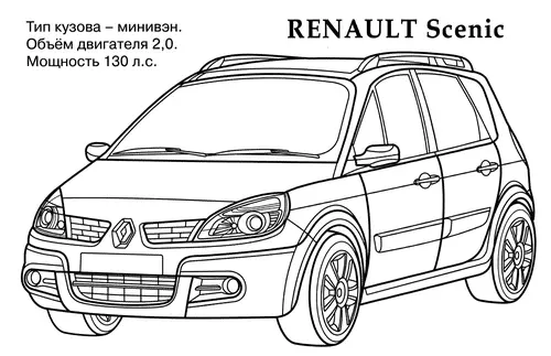 раскраска renault