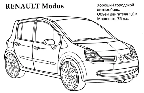 раскраска renault