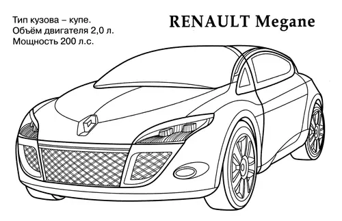 раскраска renault