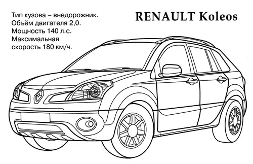 раскраска renault