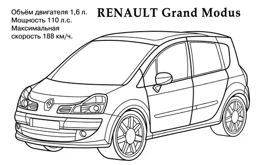 раскраска renault