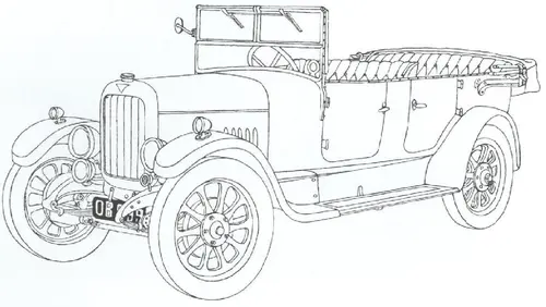 Раскраска ретро Автомобиль Алвис 12/50 1926