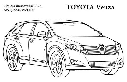 раскраска toyota