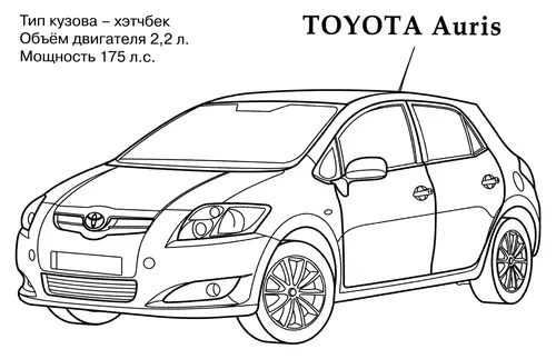 раскраска toyota