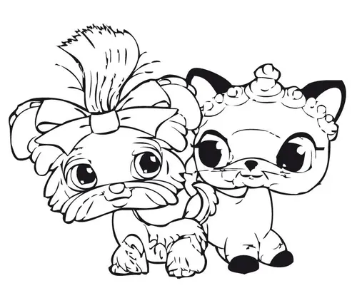 Раскраска Littlest Pet Shop