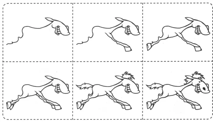 Учимся рисовать лошадь