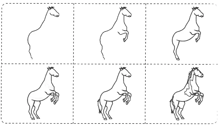 Учимся рисовать лошадь