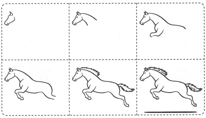 Учимся рисовать лошадь