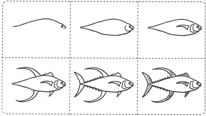 Учимся рисовать рыб