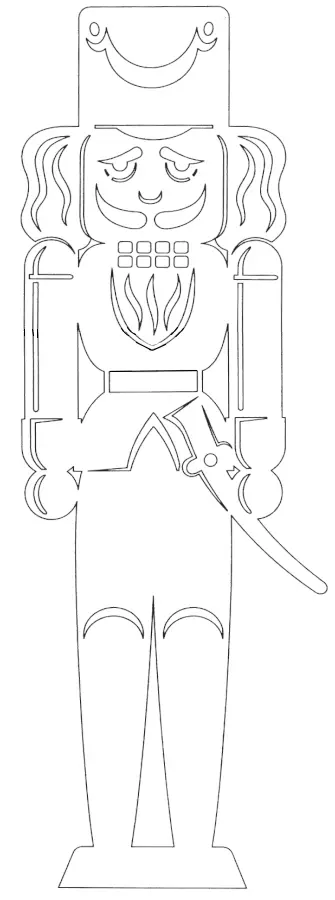 Щелкунчик - Ажурное вырезание из бумаги