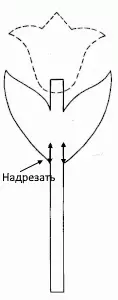 Посадочные карточки для гостей - Яркие тюльпаны